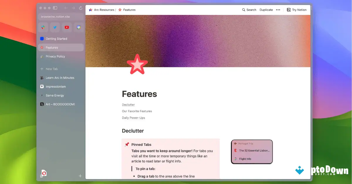 Arc Browser for Mac Download Uptodown 2026 screenshot 3