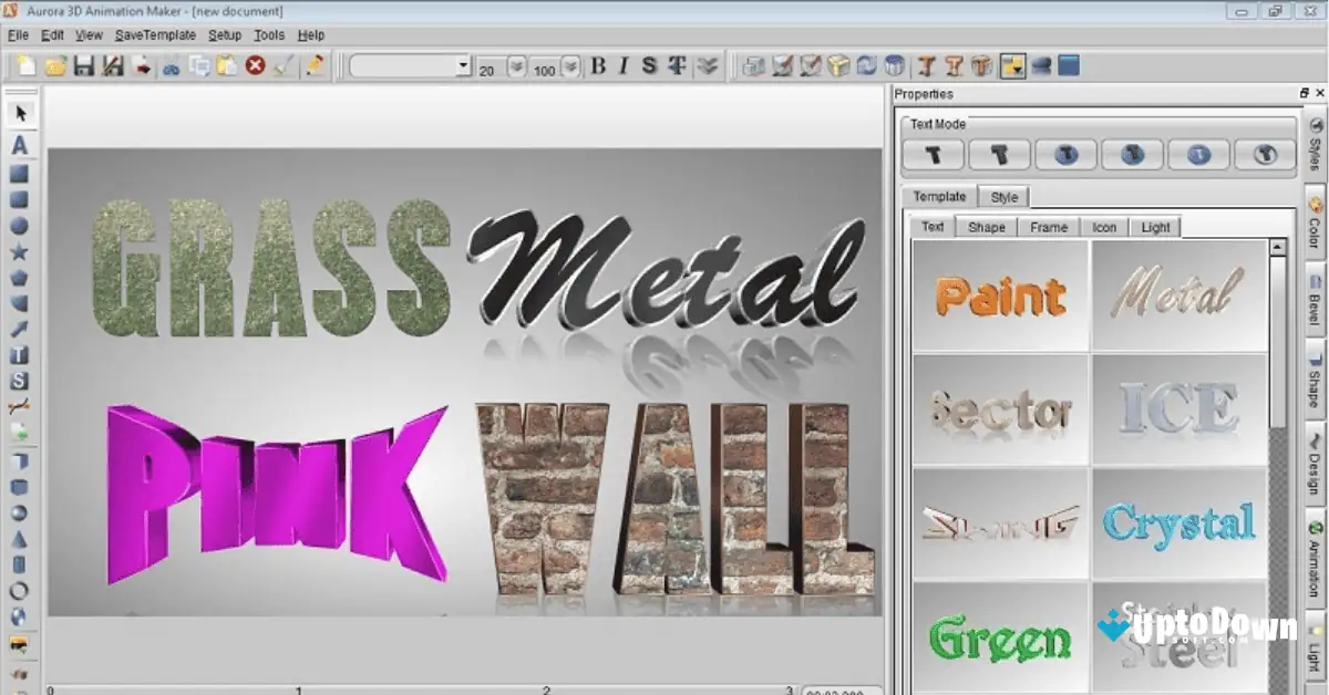 Aurora 3D Text Creator Software Free Download screenshot 2
