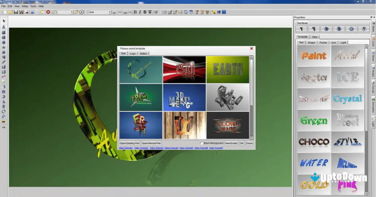 Aurora 3D Text Creator Software Free Download screenshot 3