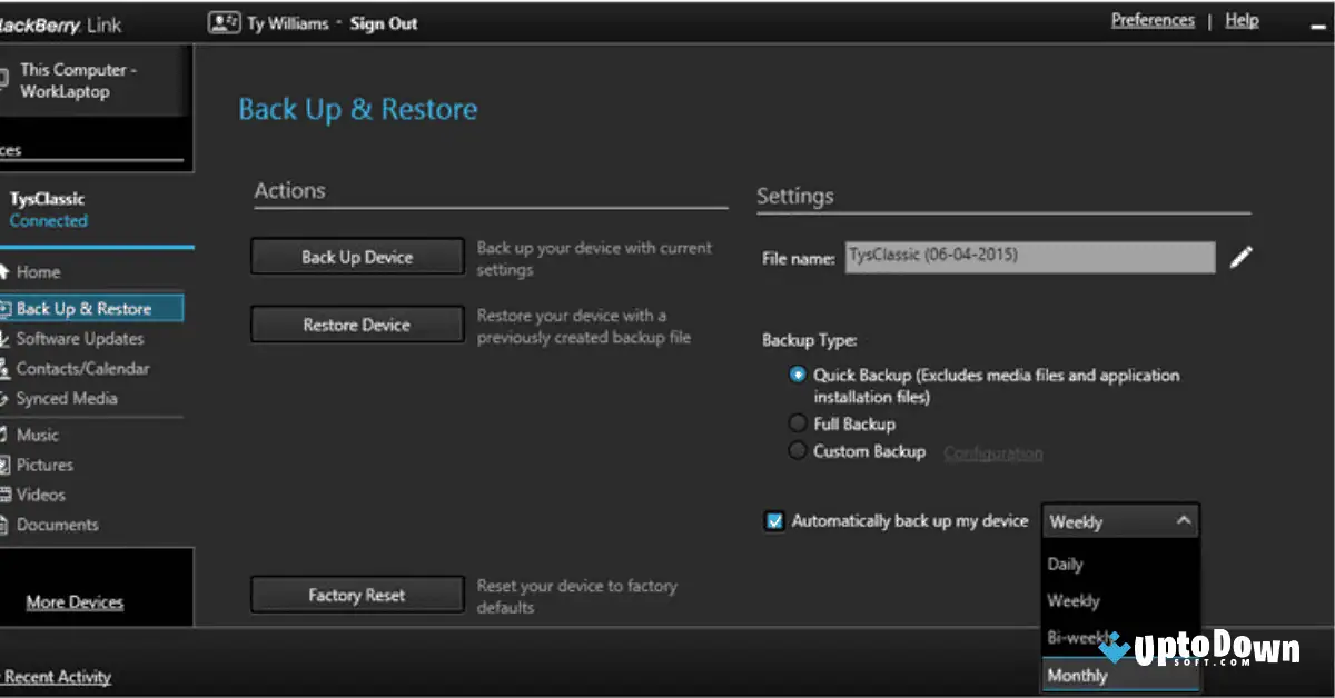 BlackBerry Link Download (2025 Latest) screenshot 3