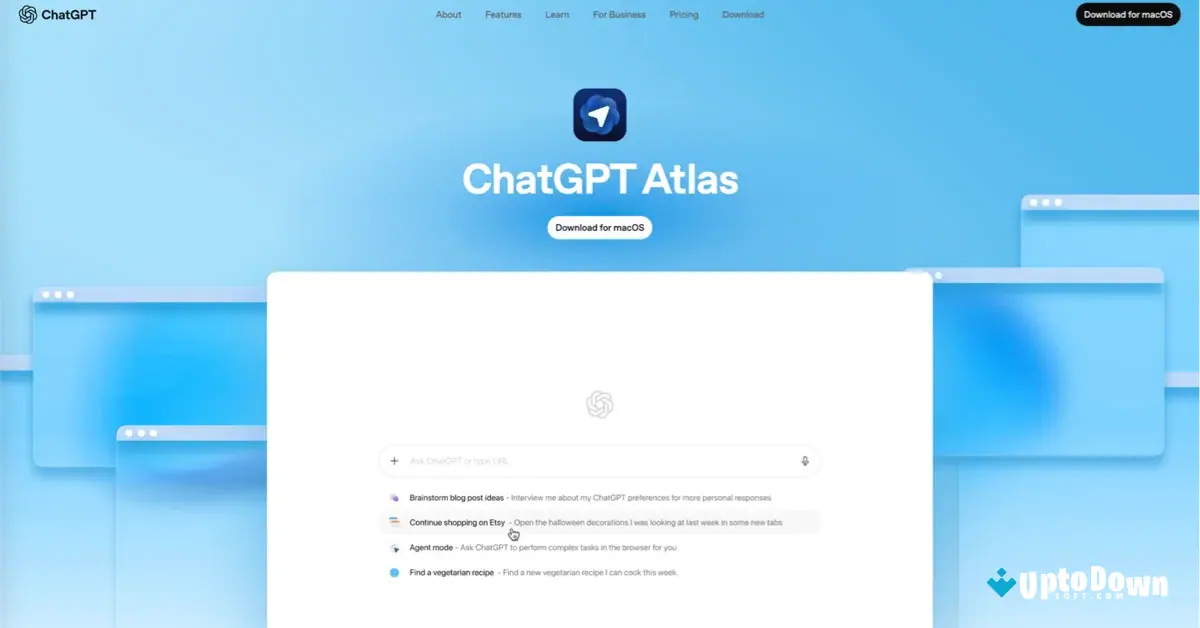 ChatGPT Atlas for Mac Download (2025 Latest) screenshot 1