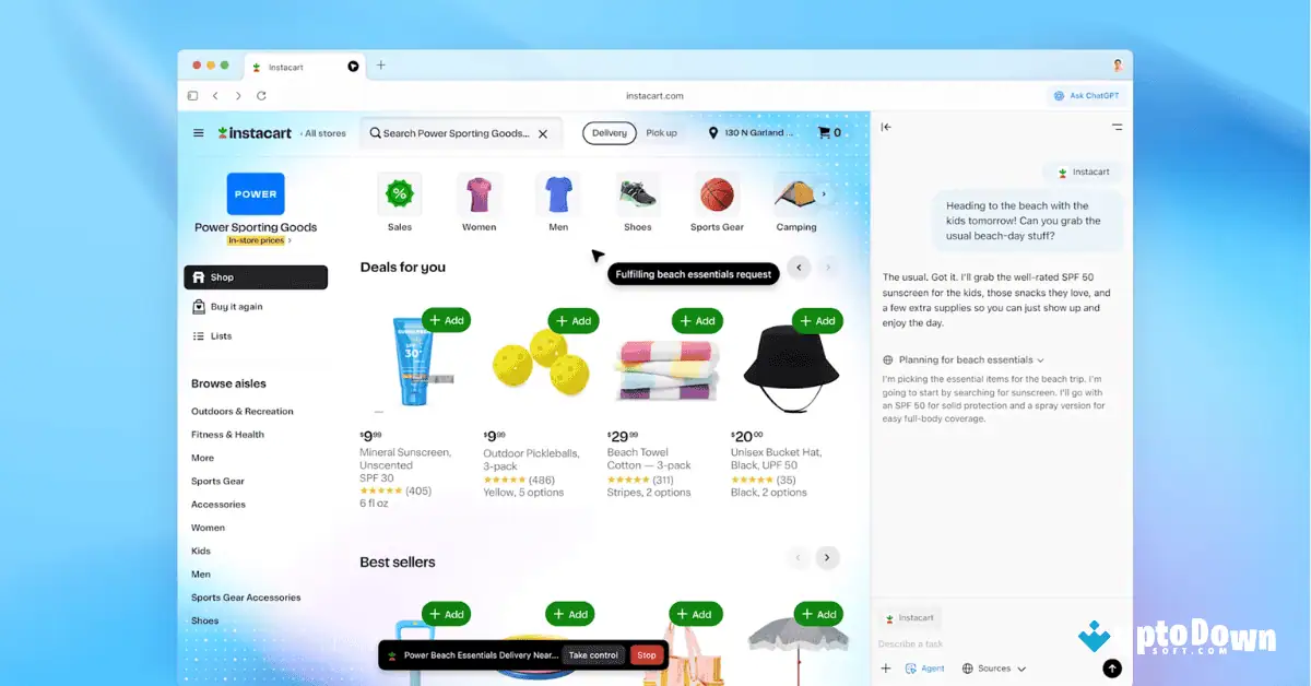 ChatGPT Atlas for Mac Download (2025 Latest) screenshot 3