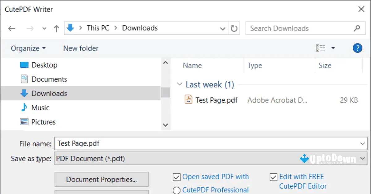 CutePDF Writer Download (2025 Latest) screenshot 2