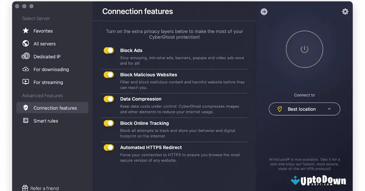 CyberGhost for Mac Download (2026 Latest) screenshot 3