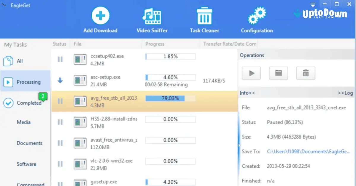 EagleGet Download (2025 Latest) for Win 11/10 screenshot 2