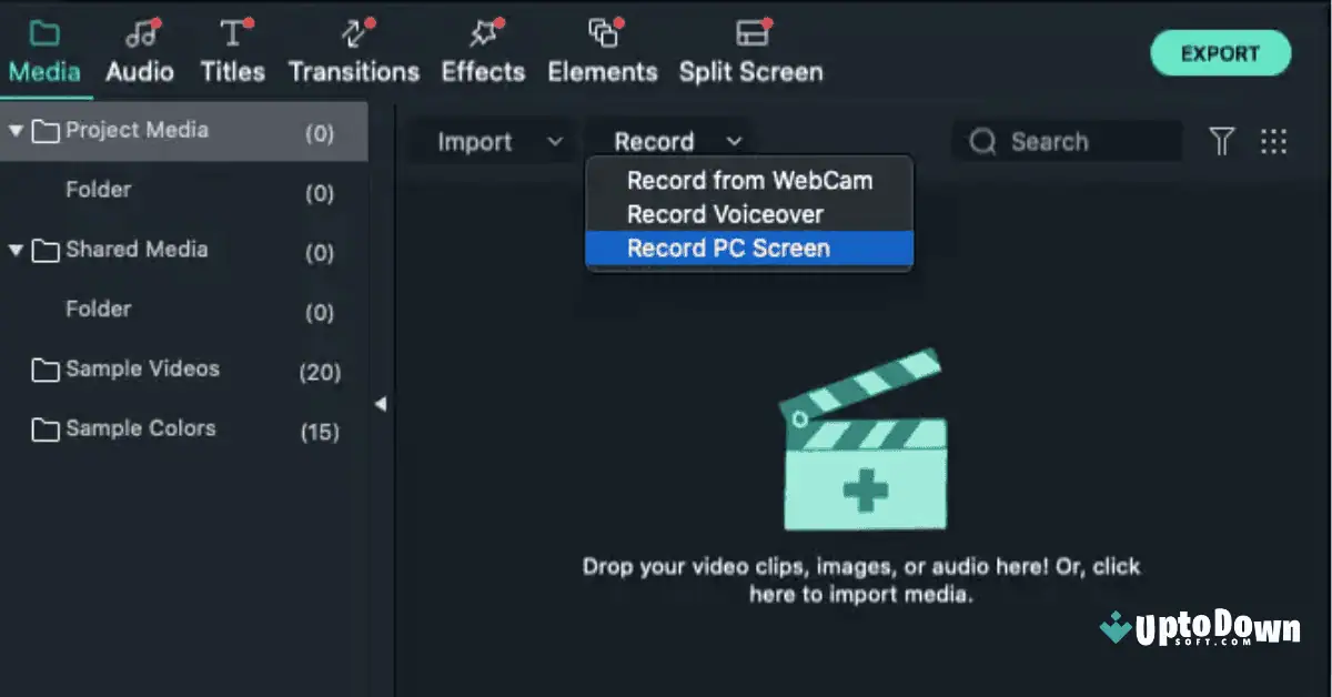 Filmora Screen Recorder Download for PC Uptodown screenshot 1