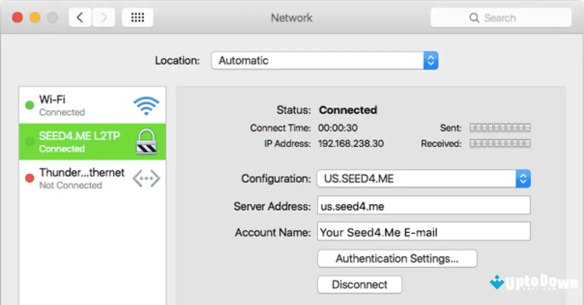 Free VPN &amp; Proxy by Seed4Me Uptodown 2026 screenshot 1