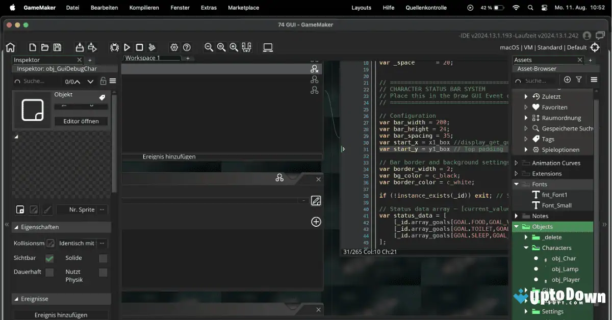 GameMaker Studio for Mac Uptodown 2026 screenshot 1