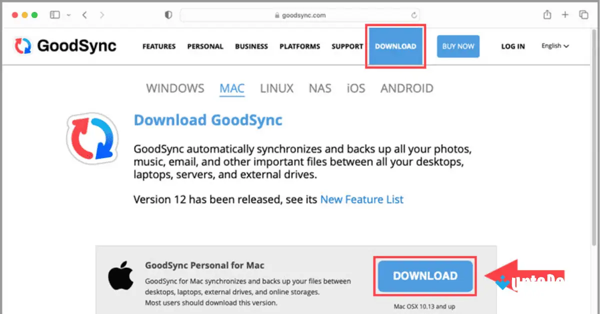 GoodSync for Mac Uptodown Free Download 2026 screenshot 2