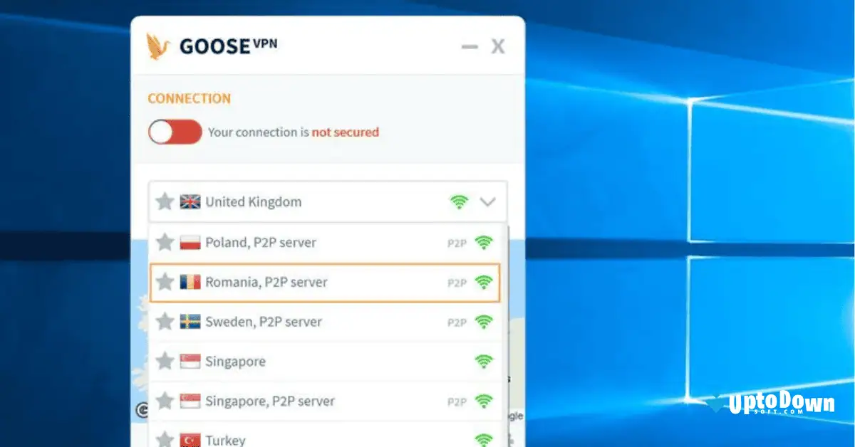 Goose VPN Free Download for PC Uptodown screenshot 1