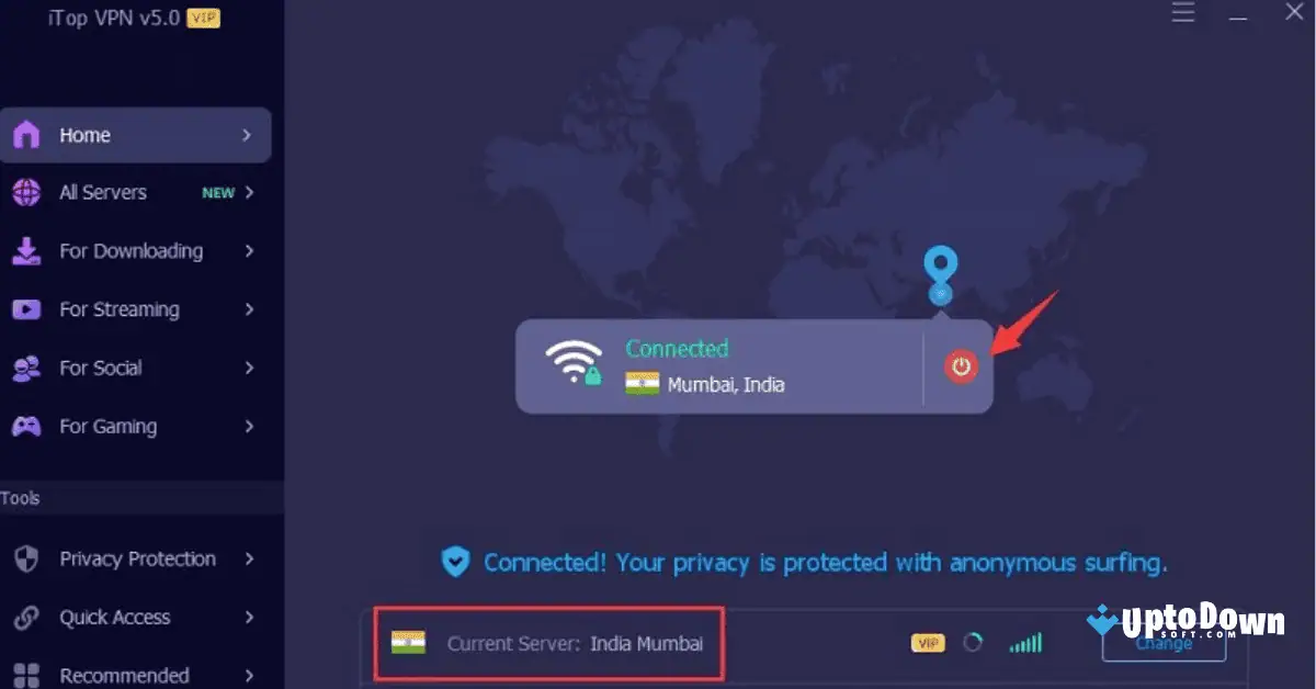 Indian VPN for PC Uptodown Free Download 2026 screenshot 1