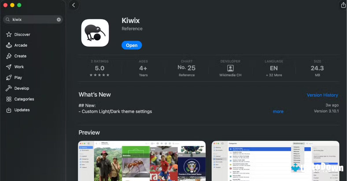 Kiwix Download for Mac Uptodown 2026 screenshot 1