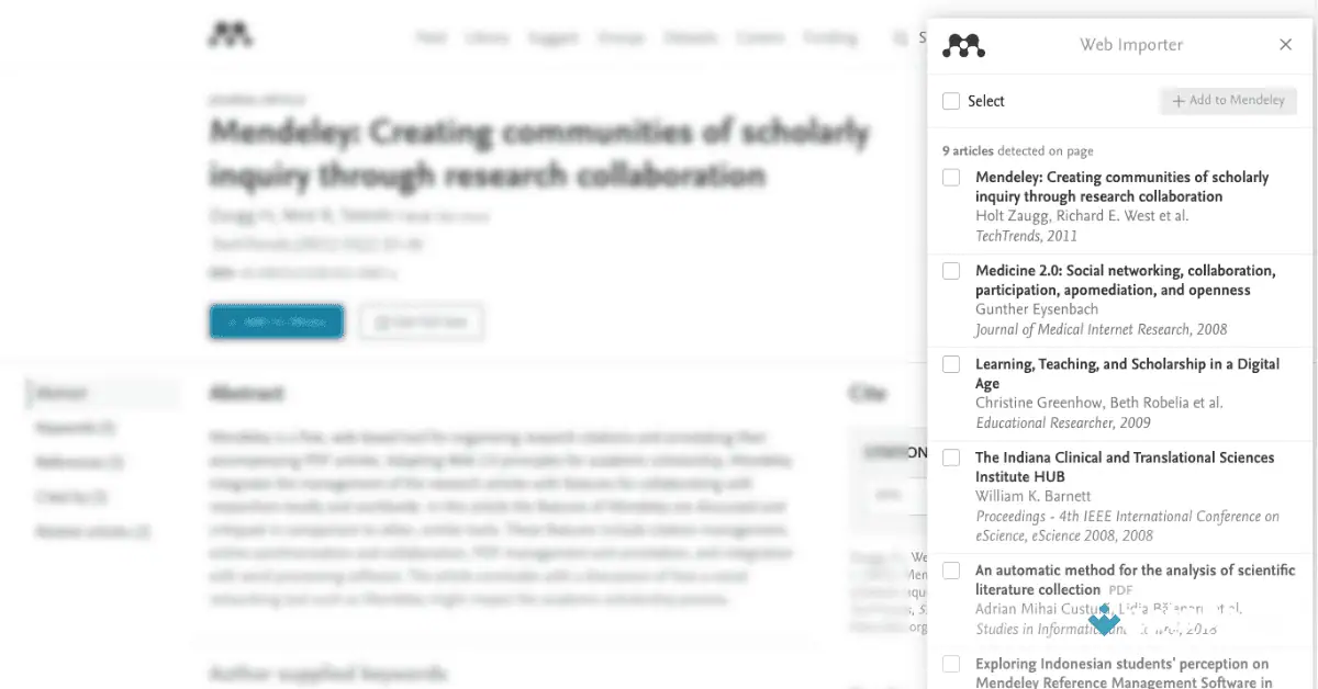 Mendeley Chrome Extension Uptodown 2026 screenshot 2