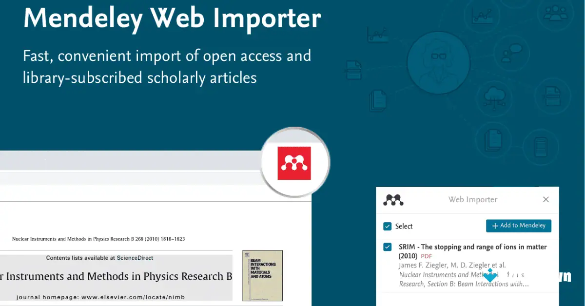 Mendeley Web Importer Chrome Uptodown Download screenshot 1
