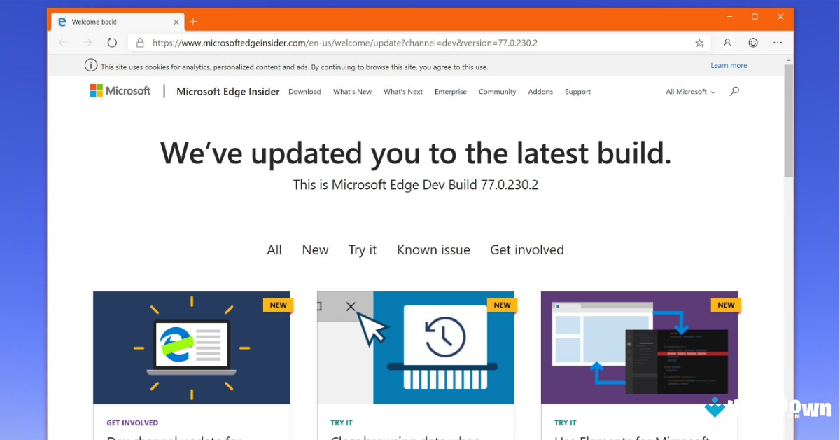 Microsoft Edge Beta Download for Mac Uptodown 2026 screenshot 1
