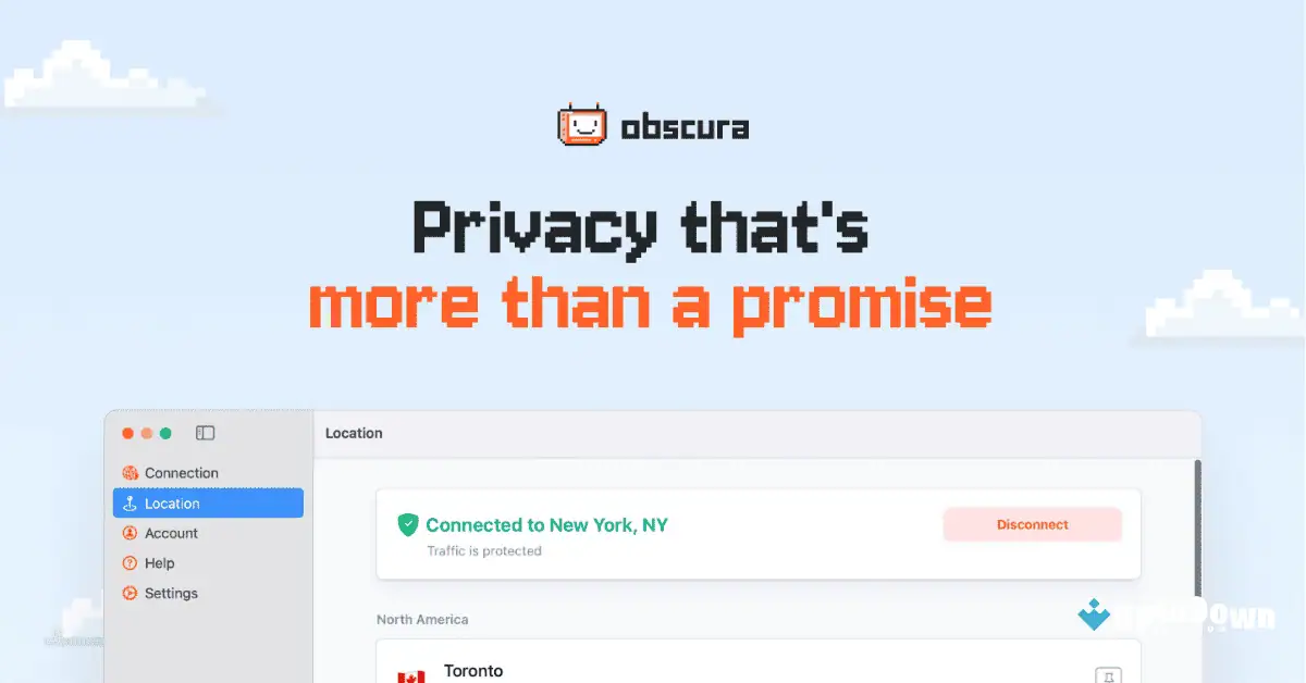 Obscura VPN for Mac \Uptodown Free Download screenshot 2
