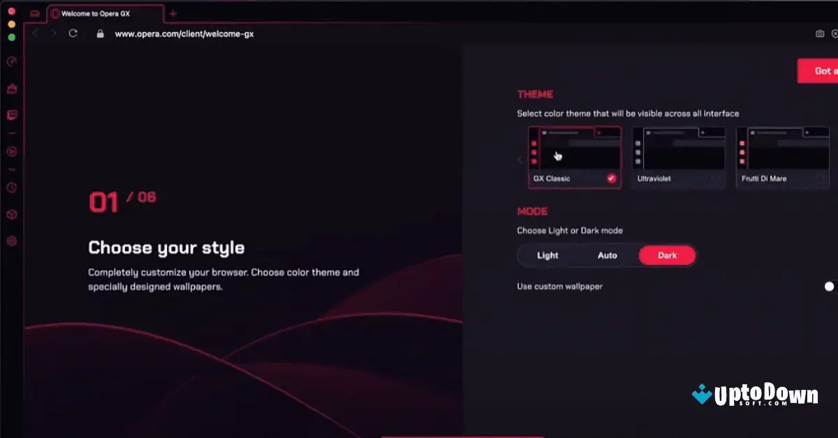 Opera GX for Mac Download Uptodown 2026 screenshot 2
