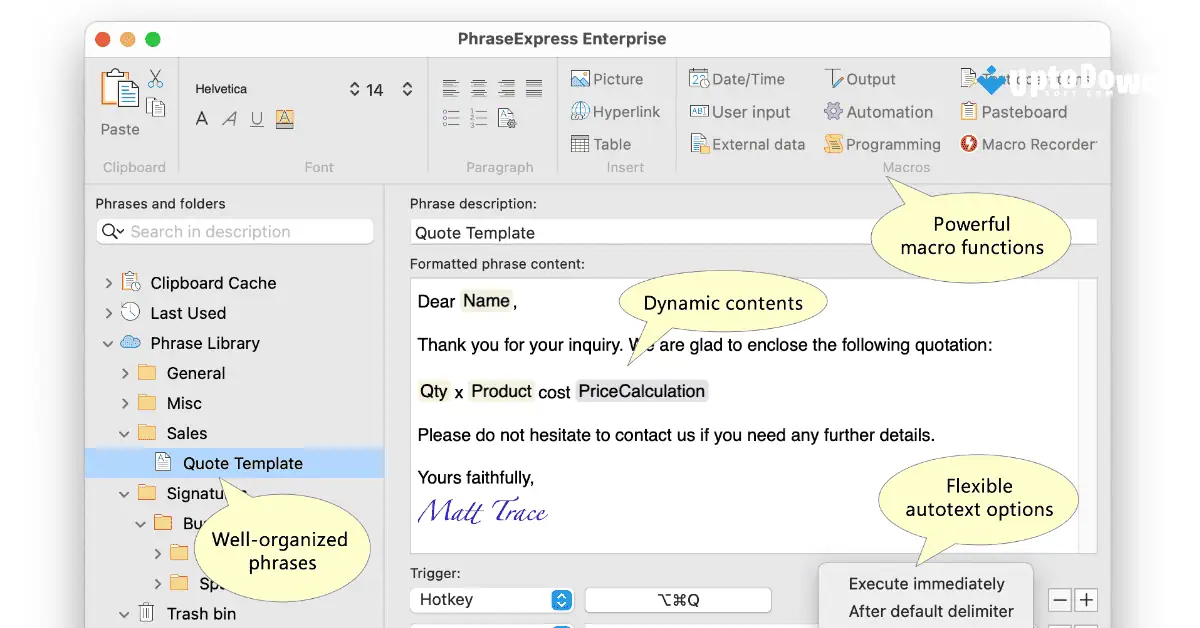 PhraseExpress for Mac Download (2026 Latest) screenshot 2