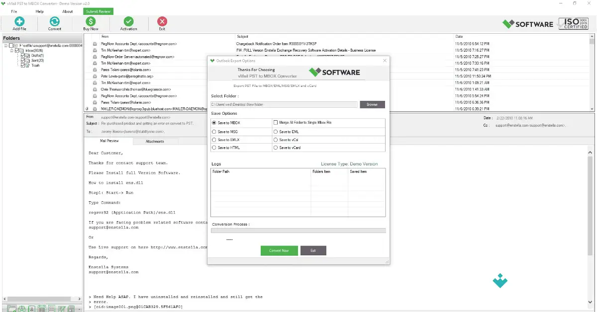 PST to Mbox Converter Download Uptodown screenshot 3