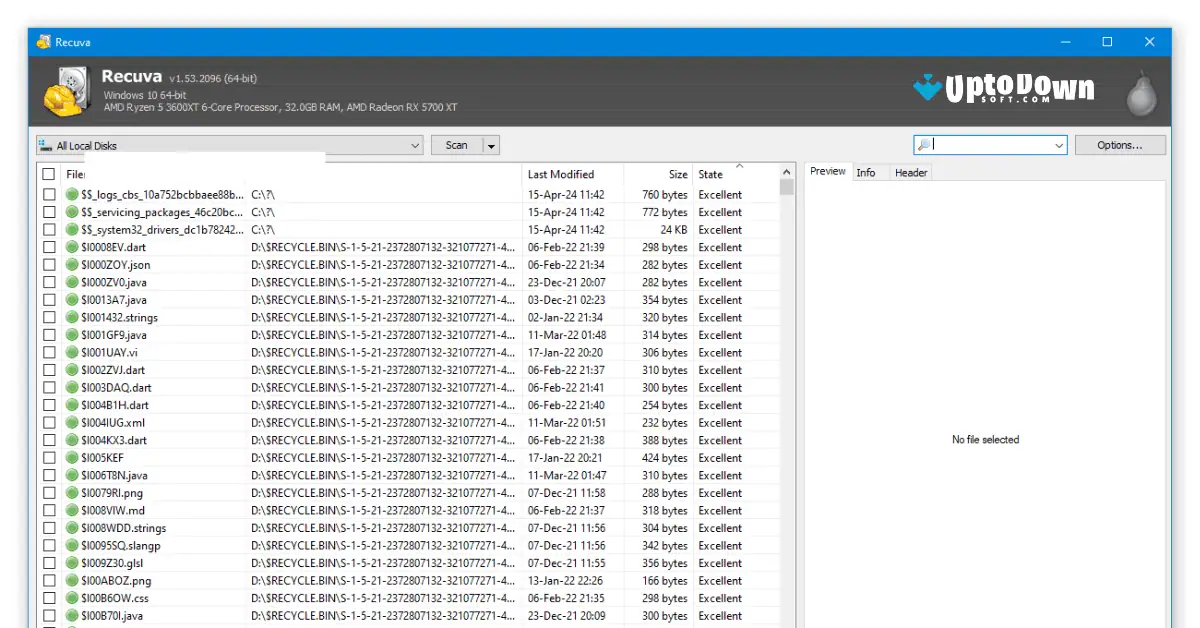Recuva Download (2025 Latest) screenshot 1