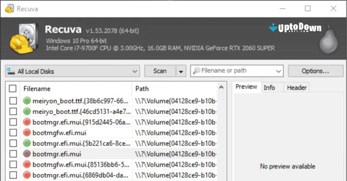 Recuva Download (2025 Latest) screenshot 3