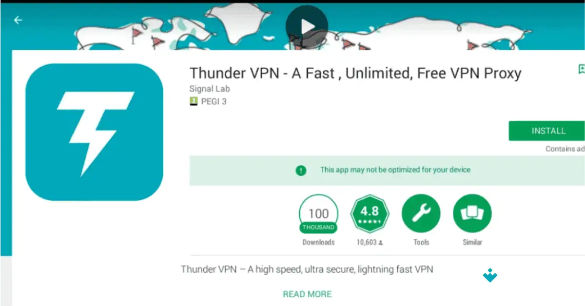 Thunder VPN for PC Uptodown Free Download 2026 screenshot 1