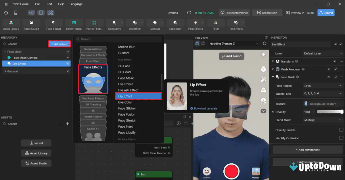 TikTok Effect House for Mac Uptodown 2026 screenshot 1