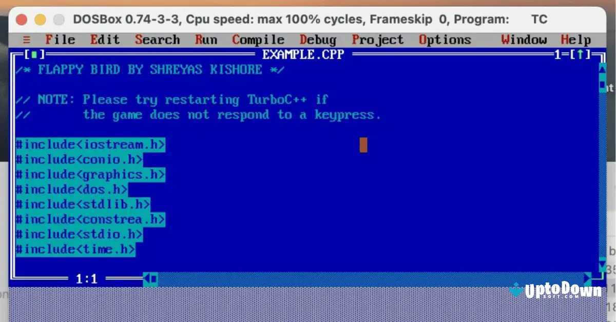 Turbo C++ for Mac Uptodown Free Download 2026 screenshot 2