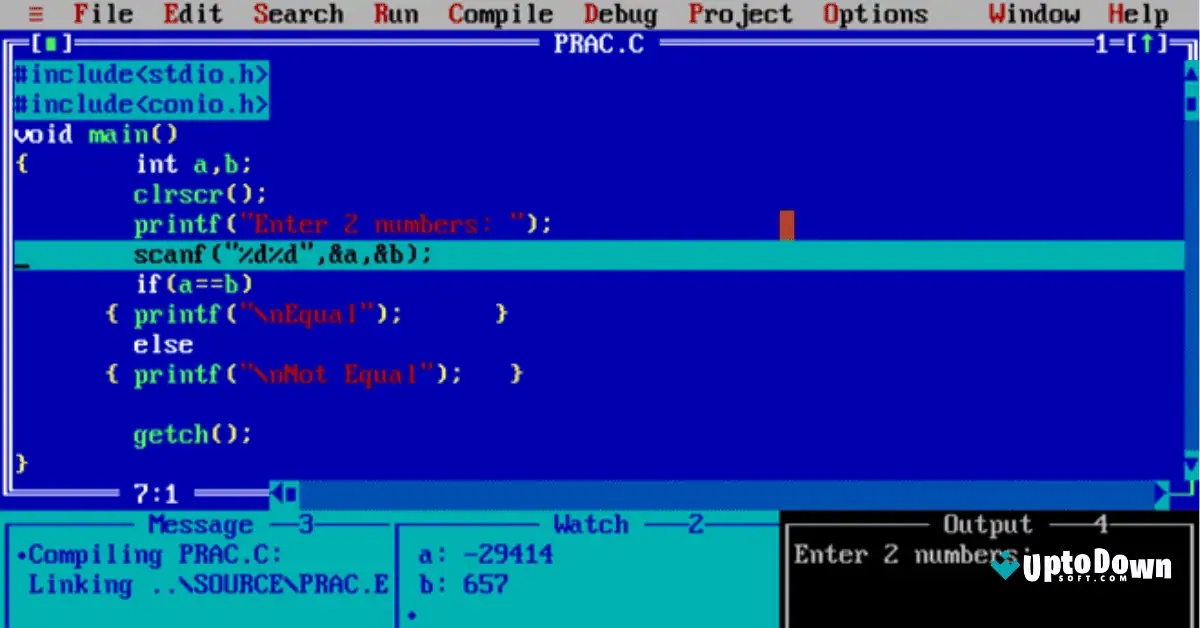 Turbo C++ for windows 7 Uptodown Free Download screenshot 3