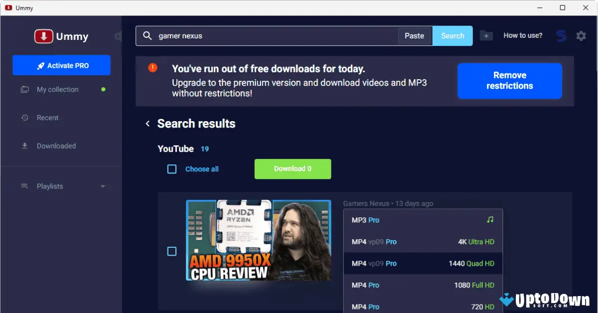 Ummy Video Downloader Download (2025 Latest) screenshot 2