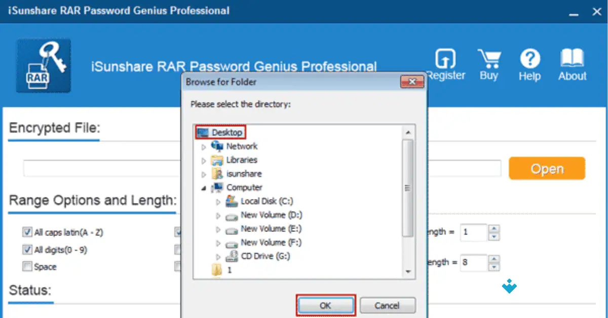 Winrar Password Remover Uptodown Free Download screenshot 1