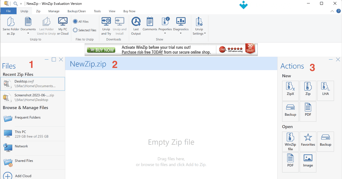 WinZip (32-bit) Download (2025 Latest) screenshot 1