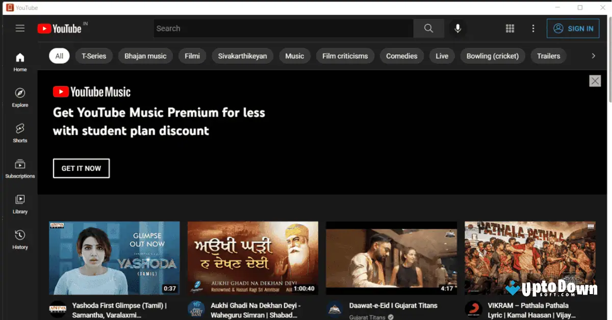 Download Youtube for PC Windows 10 Uptodown screenshot 1